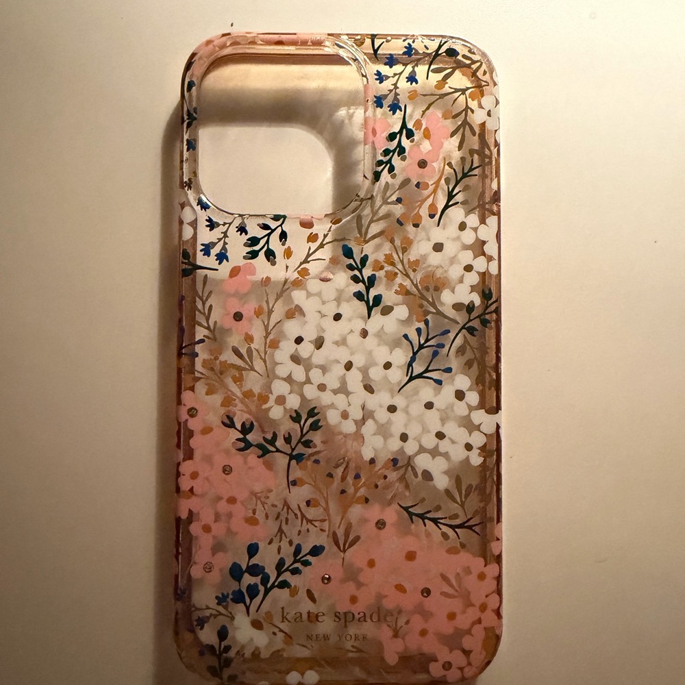 Kate Spade Floral Phone Case - Pink, Blue, Green and Gold - IPHONE 13 PRO